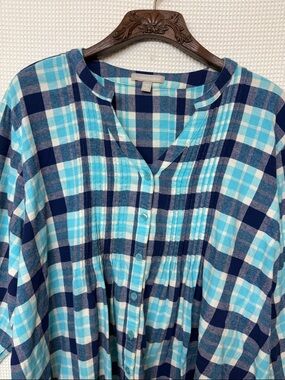 Woman Within flannel shirt